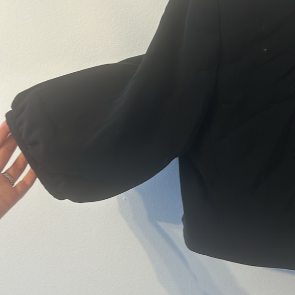 Vintage Ralph Lauren Black Bolero Button Front Cropped Jacket Size 10 - Picture 6 of 6